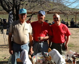 Jim Patten, Lee Ford and Dan at the Cactus Classic NBRSA benchrest match in 2001.