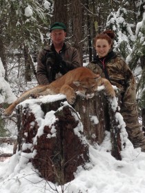 Kassidy Kinzie and her uncle Cory Ovitt with her 2016 Montana Mountain Lion. Nice work from the Kinzie girls!