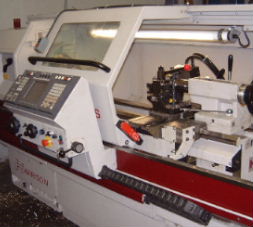 Our CNC lathe used for contouring rifle barrels.
