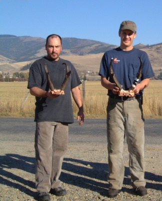 Richard and Matt hunted antelope this year too in a different area and shot these two nice bucks. Matt's measures 15".