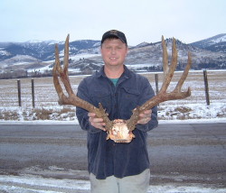 Cory Ovit with a dandy mule deer from the 2000 Montana season.