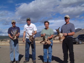 Matt, Jason, Fay and Cory with their antelope bucks shot in October of 2005.
