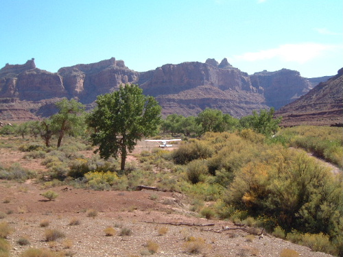 The Mexican Mountain airstrip in Utah on BLM land.