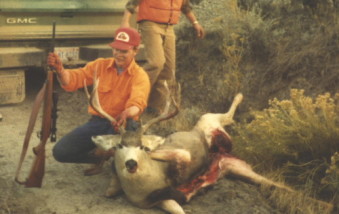 Here's another mule deer buck Dan shot in the 1980's with a 25-06. This one is a 4 x 4 with a few extra points.