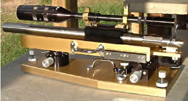 Here is a Jay Young railgun with a 2" diameter barrel  in a barrel-block.  This is a super-stiff barrel.